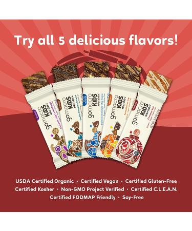 GoMacro Kids MacroBar Organic Vegan Snack Bars - Cinnamon Roll (7 Count - 0.9 oz Bars) - Buy Online on GoSupps.com