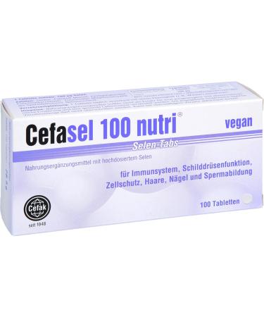Cefasel 100 Nutri Selenium Tablets - 100 Count | Premium Antioxidant Support | Buy Internationally - Buy Online on GoSupps.com