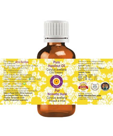 Deve Herbes Pure Hazelnut Oil 30ml - 100% Natural Therapeutic Grade Cold Pressed | International Shipping - Buy Online on GoSupps.com