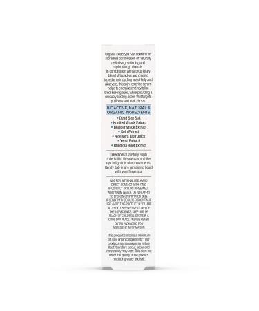 Dr. Organic Dead Sea Mineral Eye Rescue 15ml - Revitalize & Refresh Your Eyes | International Shipping Available - Buy Online on GoSupps.com