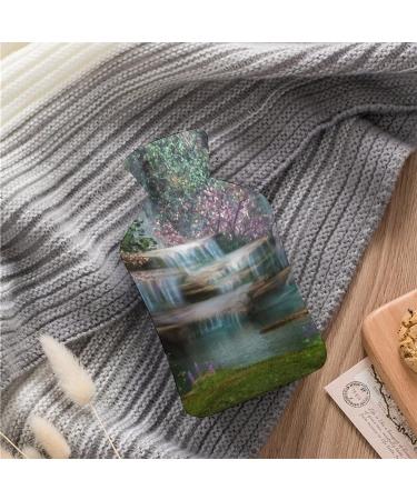 Hot Water Bottle with Lid - Premium Rubber Hot Water Bag for Pain Relief Cramps Foot Warmer & Hot/Cold Therapy - Ships Internationally - Buy Online on GoSupps.com