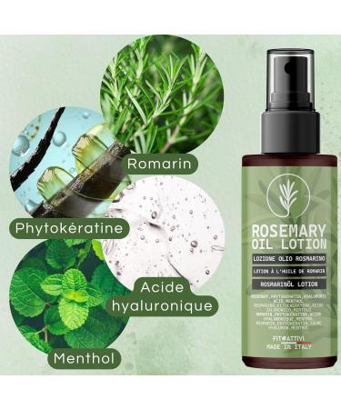 Rosemary Oil For Hair Rosemary Oil Rosemary Hair Lotion 100 ml for Hair Growth Pre-Shampoo and Styling Treatment for Hair Growth Scalp Serum - FITOATTIVI - Buy Online on GoSupps.com