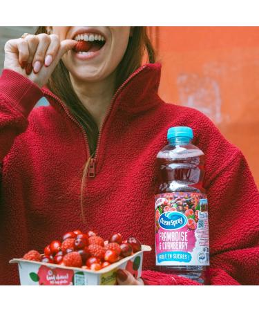 OCEAN SPRAY Bouteille de jus de Cranberry et Framboise Faible en sucres 1 Litre -Carton de 6 bouteilles - Buy Online on GoSupps.com