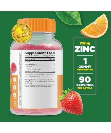 Lifeable Zinc 25mg + Vitamin C Kids Gummies Bundle - Gluten Free & GMO Free Chewable Supplement - Buy Online on GoSupps.com