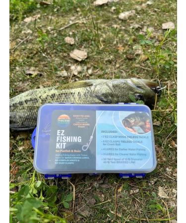 Valley Tieless Fishing EZ Fishing KIT  Tackle Box  Including EZ Tieless Hooks  Crank Baits  Spinner Baits  Lifelike Lures  Plastic Worms  Braided Fishing Line  Freshwater Fishing Gear - Buy Online on GoSupps.com