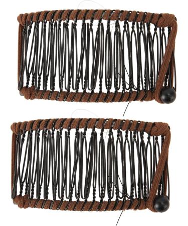 Vintage Clincher Comb Banana Hair Clips Metal Woven Thread 2 Pieces for Family (#1) - Buy Online on GoSupps.com