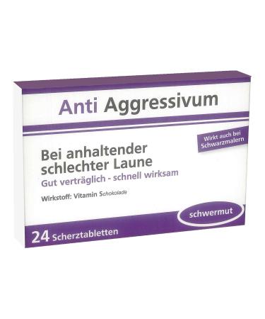Trendimport Joke Tablets/Joke Dragees Anti Aggressive 24 Pieces (1 Pack) Purple