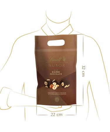 Lindt - NUXOR Maxi Sachet - Dark Chocolate and Whole Hazelnuts 700 g 1 Unit (Pack of 1) - Buy Online on GoSupps.com
