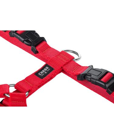 Chaba Guard Dog Harness for Small Dogs - Anti-Zug & Choking Relief Adjustable & Lightweight Perfect for Running - Classic Red - Buy Online on GoSupps.com