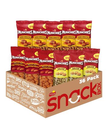 Munchies Peanut Variety Pack (Salted Flamin' Hot Honey Roasted) 36 Count