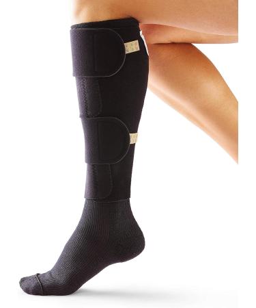 Medline COMPRECARES Reusable Compression Garment Kit - Knee-High Black Size Large Tall | Post-Surgical Recovery & Varicose Vein Relief - International Shipping Available - Buy Online on GoSupps.com