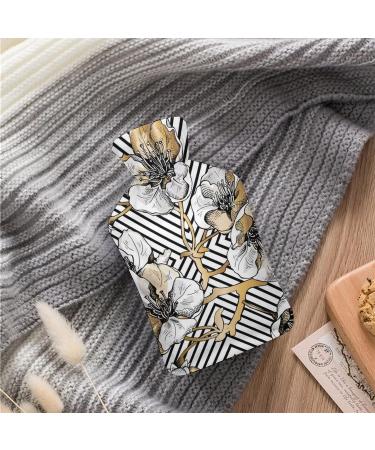 Hot Water Bottle with Lid - Floral Rubber Hot Water Bag for Pain Relief Cramps Foot Warmer & Cold Therapy - Buy Online on GoSupps.com