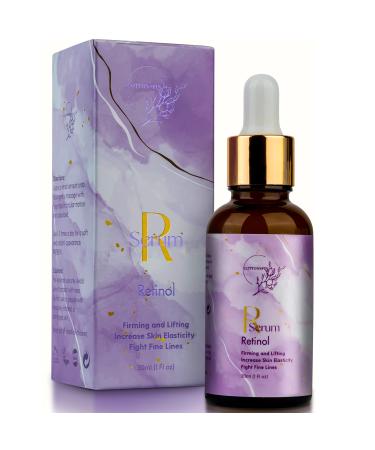 Retinol Firming Facial Serum for Wrinkles & Dark Spots Renew and Reset Skin Clearing Anti Aging Serum - Skin Repair Night Therapy Clean Skin care Fine Lines 1 Fl Oz