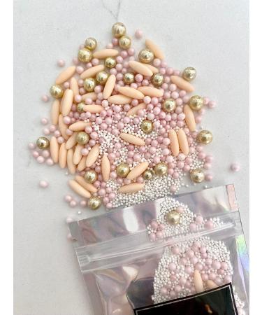 Edible Peach Paradise Cake Sprinkles Luxury Mix 45g Cupcake Cake Decoration Gold Pastel Pink Sprinkles Cake Sprinkles Mix Rose Gold Sprinkles Pink Sprinkles - Buy Online on GoSupps.com