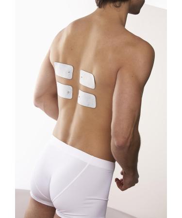 Beurer Self-Adhesive Gel Electrode Pads 50 x 100 mm - Set of 4 Replacement Pads for TENS and EMS - Compatible with Beurer Electrostimulators - Buy Online on GoSupps.com