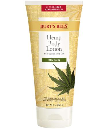 Burt's Bees Body Lotion for Dry Skin with Hemp Seed Oil - 6 oz