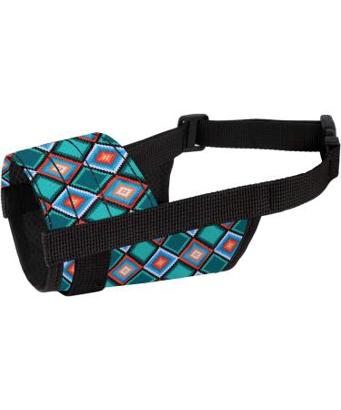 Collardirect Adjustable Dog Muzzle - Soft Breathable Nylon for Small Medium Large Dogs - Anti-Chewing Barking Biting - Tribal Pattern 3 (L/XL) - Buy Online on GoSupps.com