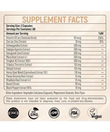 DR. SUNSHINE Forged Testosterone Supplement for Men 14 in 1 Natural Male Strength with Shilajit, Ashwagandha,Tongkat Ali-Muscle Builder Testosterone Booster for Mens-2 Month (120 Capsules) - Buy Online on GoSupps.com