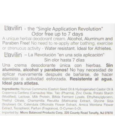Lavilin Herbal Odorless Underarm Cream Deodorant 7-Day Protection 12.5g (2 Pack) - Buy Online on GoSupps.com