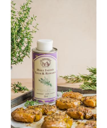 La Tourangelle - Set of 3 Basil Garlic & Thyme & Rosemary Infused Oils Intense Tasty Flavor for Gourmands Lovers of Cooking - Buy Online on GoSupps.com