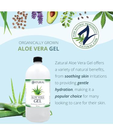 Aloe Vera Gel 32oz - Natural Moisturizing & Soothing Gel for Skin | International Shipping Available - Buy Online on GoSupps.com