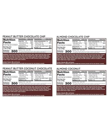 G2G Bar 4 Pack Peanut Butter Choc Chip Peanut Butter Coconut Almond Coconut Almond Chocolate Chip 32 Count (4 Packs of 8 Count) - Buy Online on GoSupps.com