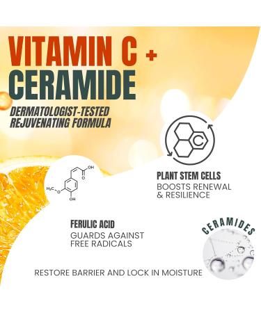 Alozera Vitamin C Body Lotion & Vitamin C Facial Serum Bundle with Ceramides Niacinamide & Stem Cells for Brightening Even Skin Tone Hydrating & Anti-Aging Care - Buy Online on GoSupps.com