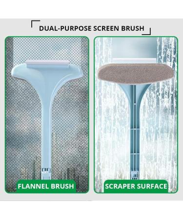Multifunctional Screen Brush Household Tool Double-Sided Window Glass Cleaner Plastic Clean Screen Window Dust Cleaning Tool - Buy Online on GoSupps.com