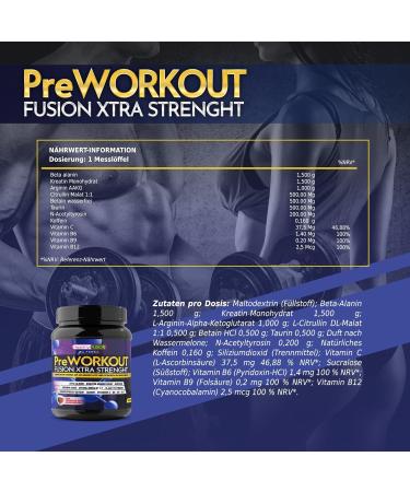 Buy Healthy Fusion Pre-Workout Supplement | Pure Beta Alanine L-Arginine Creatine | Boost Performance & Muscle Growth 300g - Buy Online on GoSupps.com