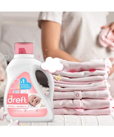 Dreft Stage 1 Newborn Baby Liquid Laundry Detergent - Pediatrician's Choice, 89 Loads (128 fl oz) - Buy Online on GoSupps.com