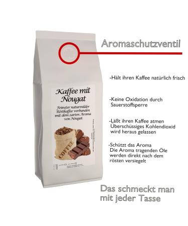 C&T Aroma Coffee - Nougat Flavored Ground Coffee 1000g | Premium Private Roasting for Coffee Lovers - Buy Online on GoSupps.com