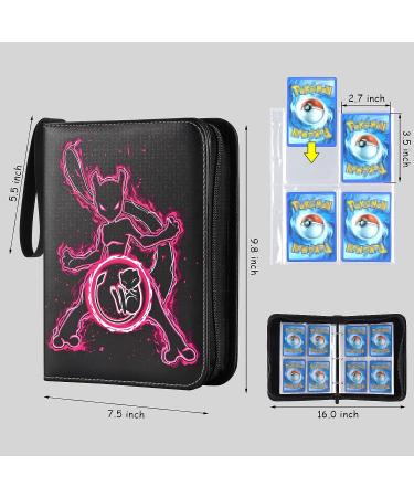 OLROEW Card Binder Cards Binder 4-Pocket Compatible with Cards  4-Pocket Pages Sleeves Hold up 400 Cards.Trading Card Binder with Sleeves Card Holder Collector - Buy Online on GoSupps.com