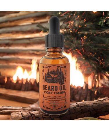 JTM Vintage Cozy Cabin Beard Oil - All Natural Premium Quality for Ultimate Grooming - Buy Online on GoSupps.com