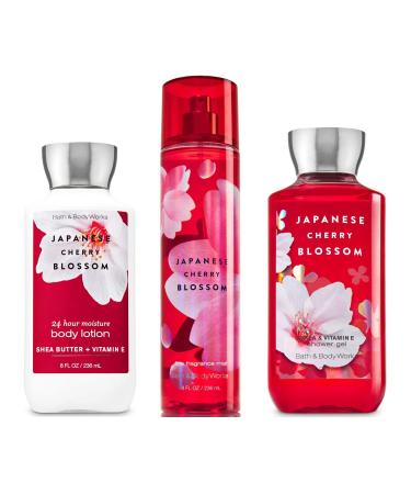 Særlig strategi faldt Bath & Body Works Japanese Cherry Blossom Set - Shower Gel 10 oz, Fragrance  Mist 8 oz,
