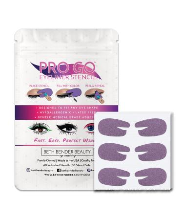 Beth Bender Beauty Pro Go Eyeliner Stencil | Cat Eyeliner Stencil | Made in USA | Cruelty Free & Vegan (1-Pack) 1 Count (Pack of 1) - Buy Online on GoSupps.com