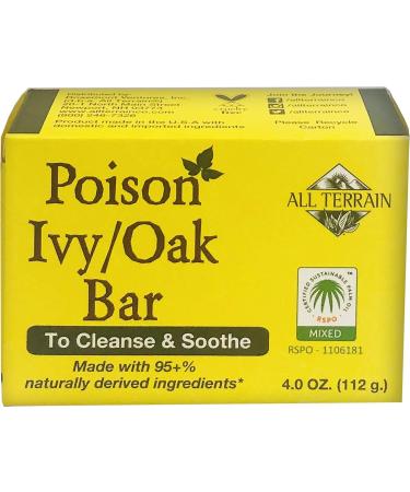 Natural Poison Ivy Oak Relief Bar - Soothes Itchy Skin, 4oz - Buy Online on GoSupps.com