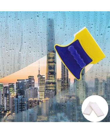 Double-sided magnetic glass cleaning wiper clean cotton scraper washing kit equipment household cleaner