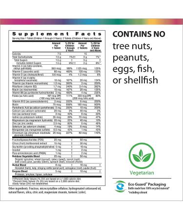 Rainbow Light Nutri Stars Multivitamin - Fruit Punch Flavor, 120 Chewable Tablets - Buy Online on GoSupps.com