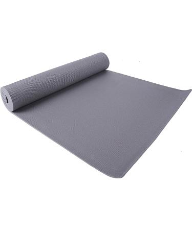 BalanceFrom 1/4-Inch High Density Anti-Tear Yoga Mat Set - Gray Mat with Carrying Strap & Yoga Blocks - Buy Online on GoSupps.com
