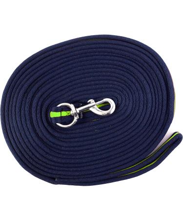 Gee Tac Soft Lead Rope/Lunge Line 8m - NAVY/GREEN - Buy Online on GoSupps.com
