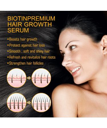 Luxury Biotin Hair Growth Serum - Premium 3pcs Set for Enhanced Hair Growth - Buy Online on GoSupps.com