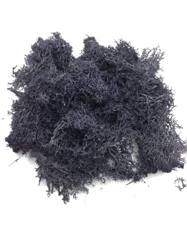 KARMELLING 20Grams Moss Preserved Reindeer Floral Natural Decorative Moss for Fairy Gardens, Terrariums, Wedding Dressing Potted Plants Any Craft or Floral Project, Black 4#. Black