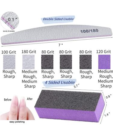 16pcs Nail File Buffer Kit - Coarse Nail Files & Colorful Nail Buffer Set for Manicure/Pedicure - Buy Online on GoSupps.com