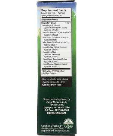 Fungi Perfecti Stamets 7 Extract - Daily Immune Support 1 oz | Natural Wellness - Buy Online on GoSupps.com