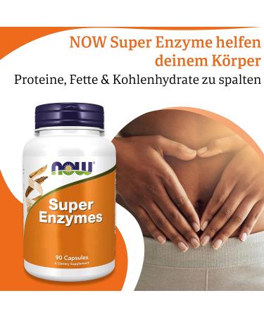 Now Foods Super Enzymes 90 Capsules | High Dosage Gluten-Free Non-GMO | Laboratory Tested Digestive Support - Buy Online on GoSupps.com