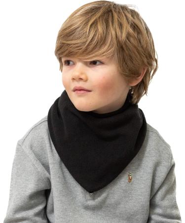 Cute Warm Fleece Baby Toddler Snood Scarf - Fits 6 months to 5 Years | Cozy & Soft | Boys & Girls Designs - Black - Buy Online on GoSupps.com