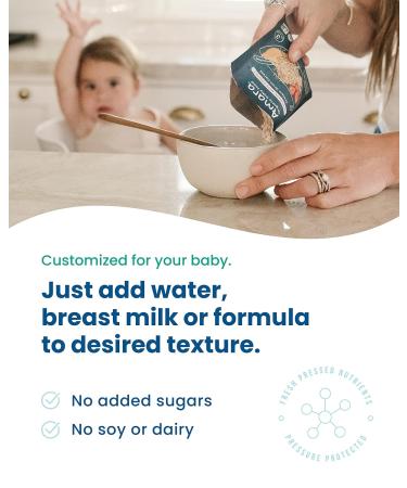 Amara Organic Baby Food Stage 2 - Oats & Berries Baby Cereal - 10 Pack 3.5oz Pouches - Buy Online on GoSupps.com