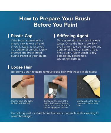 Silver Brush BR-1940 Bristlon Versatile Variety Set - Set of 4 Round, Flat, Bright, and Filbert Brushes in Size 6 - Long Handle - Buy Online on GoSupps.com