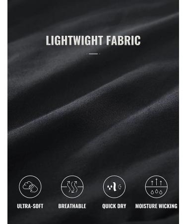 CRZ YOGA Men's Linerless Workout Shorts - 7'' Quick Dry Athletic Gym Shorts with Pockets - Large Black - Buy Online on GoSupps.com