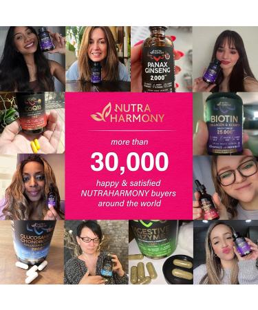 NUTRAHARMONY Vitamin B Complex with Vitamin C - 11-in-1 Energy and Brain Support Formula - Made in USA - 754mg, 60 Capsules - Buy Online on GoSupps.com